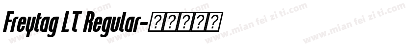 Freytag LT Regular字体转换